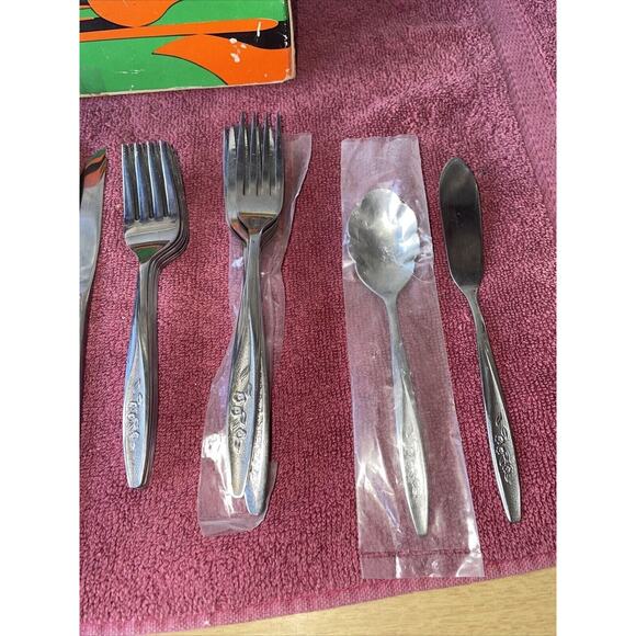 Spiegel Flatware “Roseglow” Pattern 50 Piece Service For 8 - See Notes - Picture 3 of 6